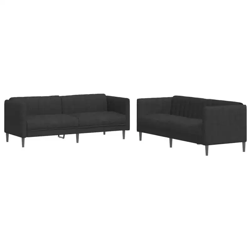 vidaXL Sofa Set Upholstered Settee TV Armchair Living Room Furniture Fabric