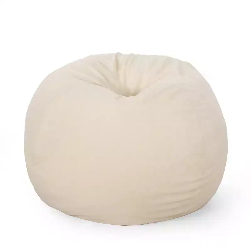 5' Newalla Modern Shearling Bean Bag - Christopher Knight Home