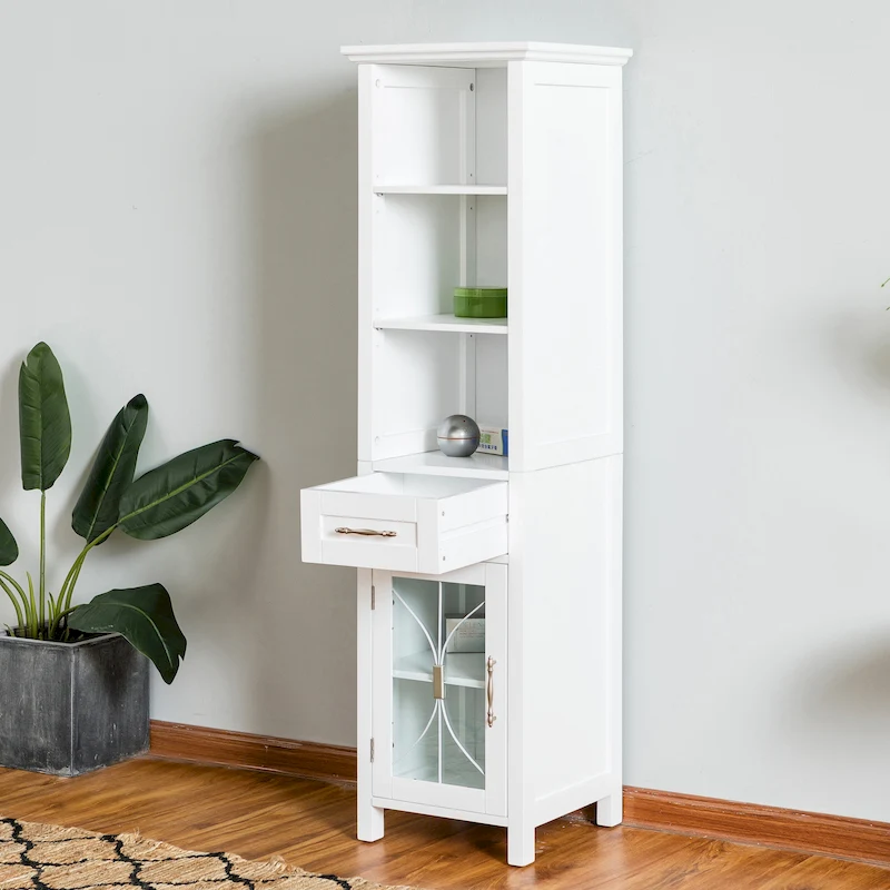 Teamson Home Delaney Multifunctional Linen Tower
