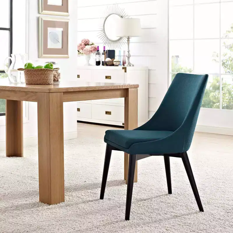 Fabric Upholstered Armless Dining Side Chair for 1 – Multiple Colors