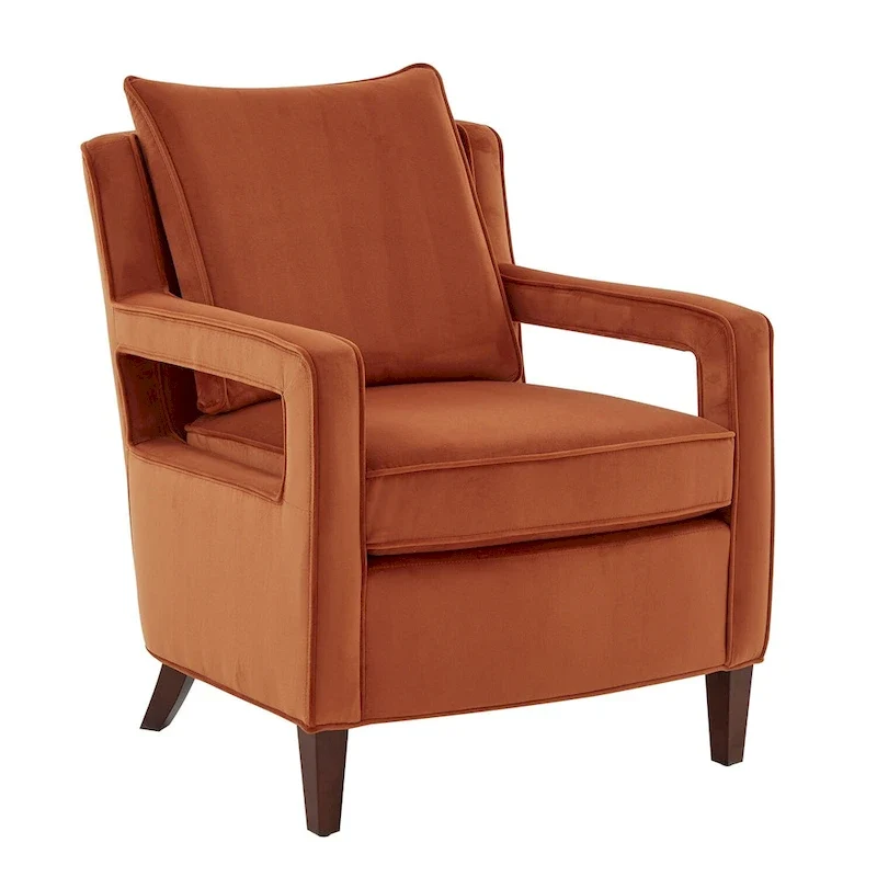 Velvet Accent Arm Chair