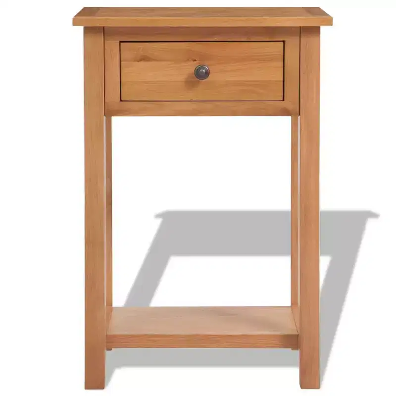 Console Table Solid Oak & Engineered Wood