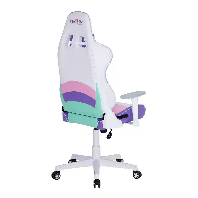 TUYOHW Kawaii PC Gaming Chairs with Adjustable Height,Head&Heart Lumbar Pillow,360 Swivel Chair for Home&Office,250lbs Max,Pink/Green/Purple/White