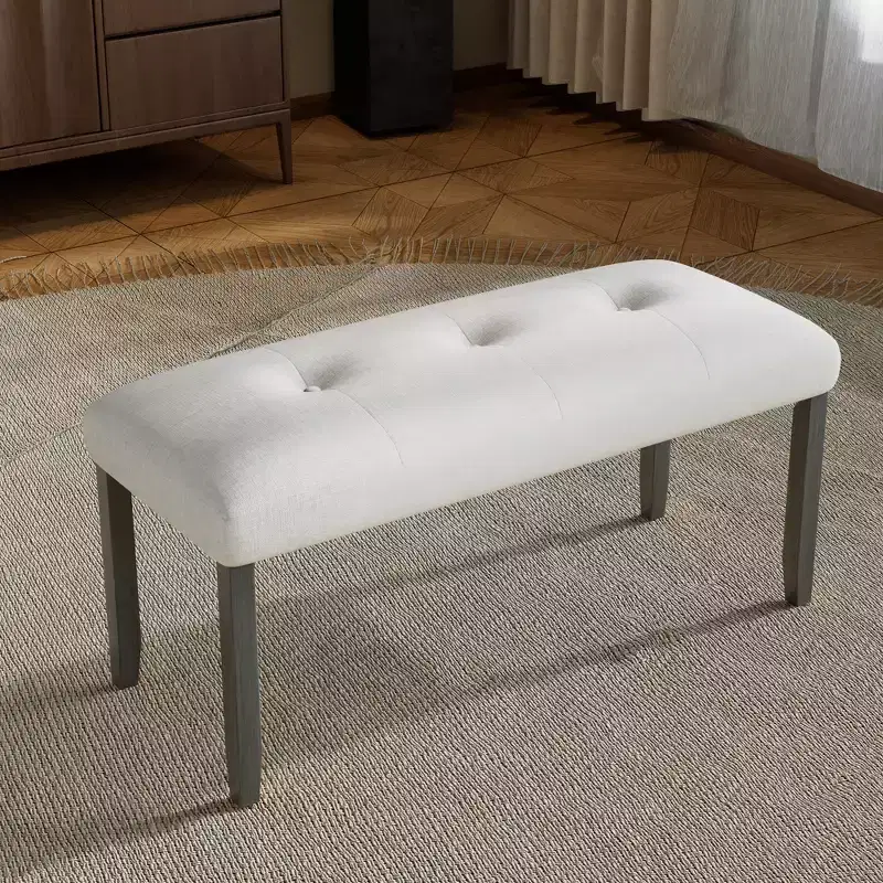 Set of 4 Tufted Dining Chairs Upholstered Chairs Upholstered Bench Bed Bench with Padded Seat -Modernluxe