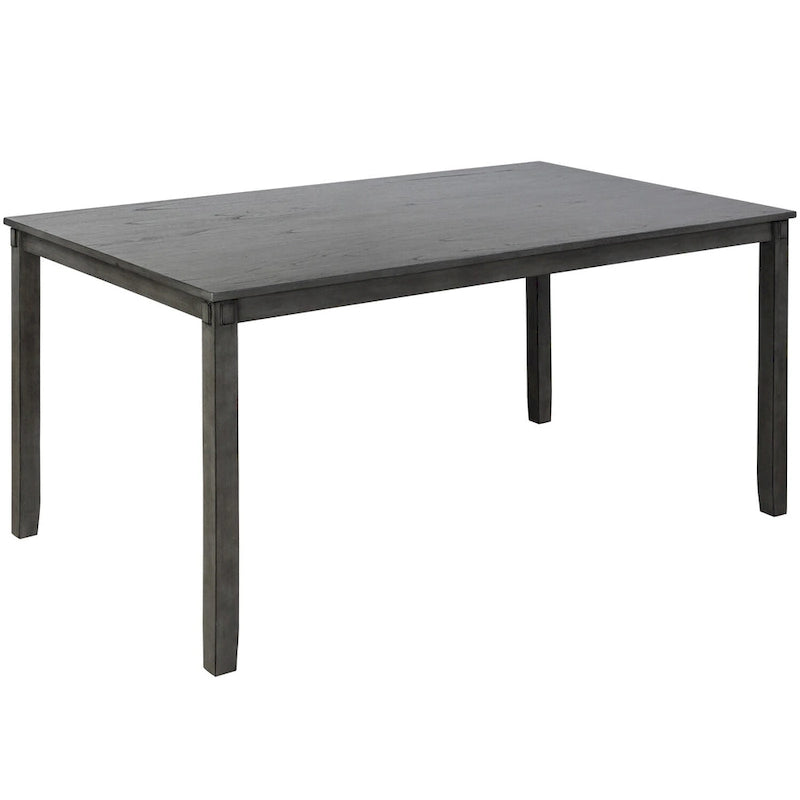 6-Piece Wooden Kitchen Dining Table Set with 4 Chairs and Bench