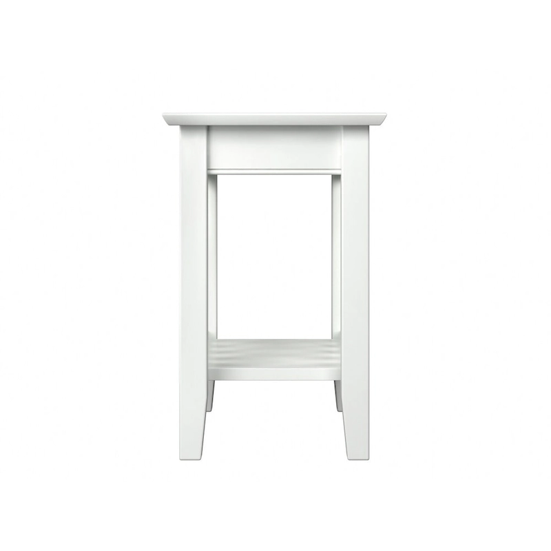 AFI Mission Chair Side Table Set of 2 with Built-in Charger