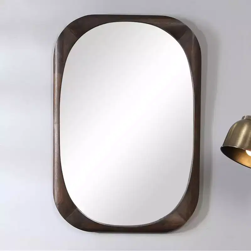 Uttermost Sheldon Dark Walnut Stain 26 x 38 Wall Mirror
