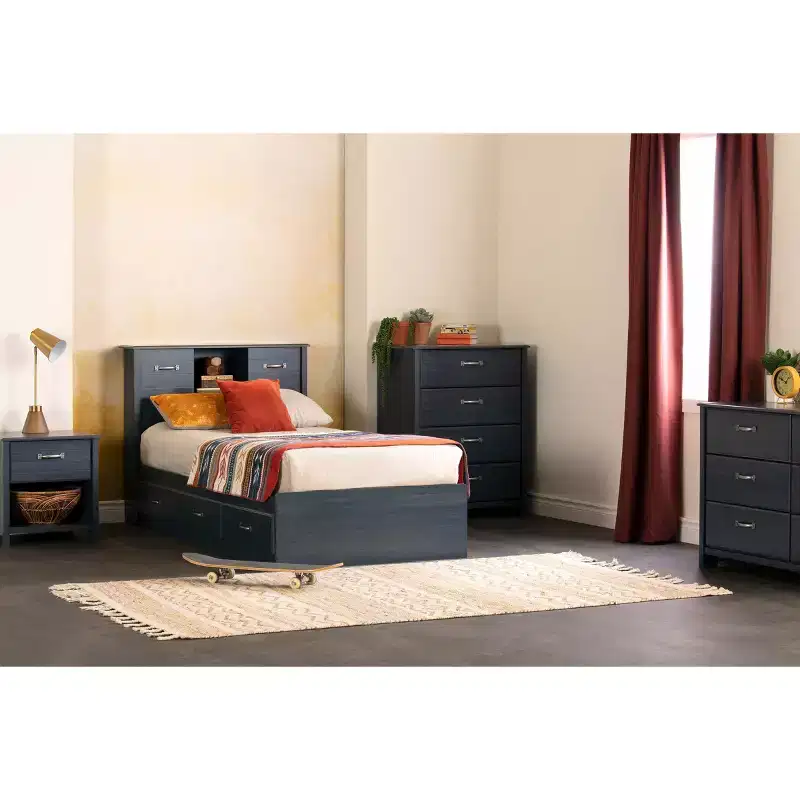 Platform Storage Bed with 3 Drawers - Twin