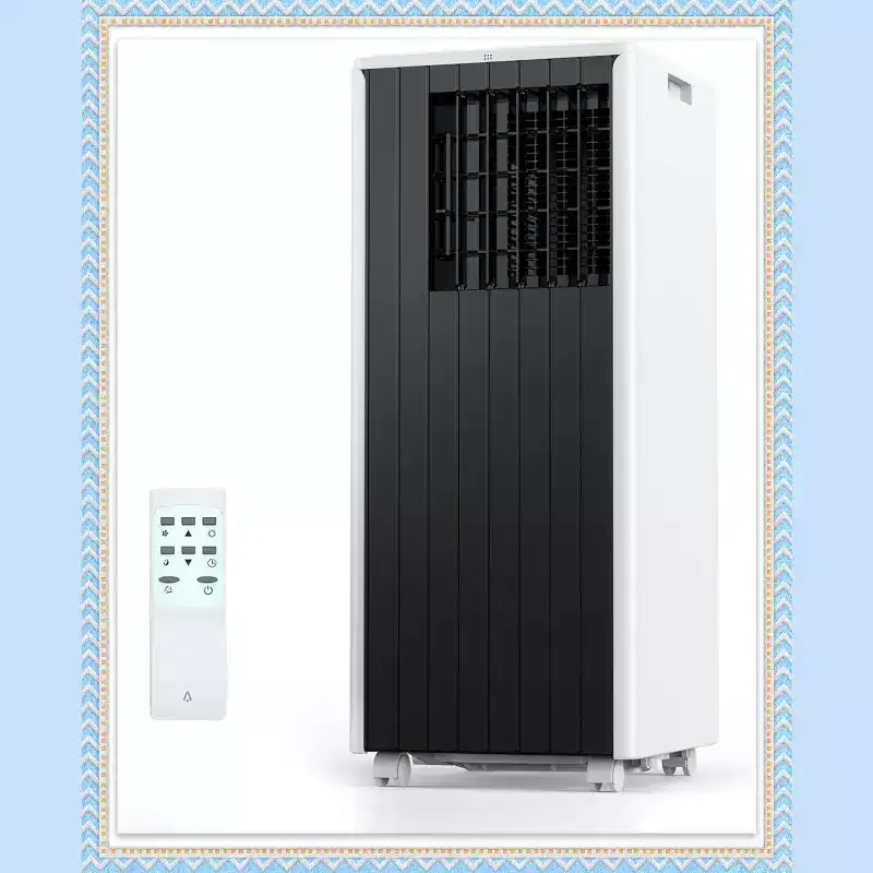 8000 BTU Portable Air Conditioner, 3-in-1 AC with Dehumidifier & Fan, for Rooms up to 350 Sq.Ft, with Remote & Window Kit