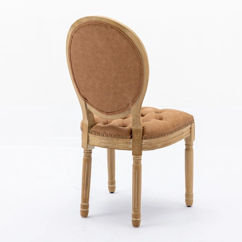 Wood Frame Dining Chair with Nailhead Trim,Set of 2
