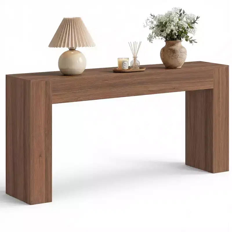 VASAGLE Entryway Table, Long Console Table, Thick Tabletop, Farmhouse Style, for Hallway, Behind the Couch, Living Room, Foyer, Easy Assembly