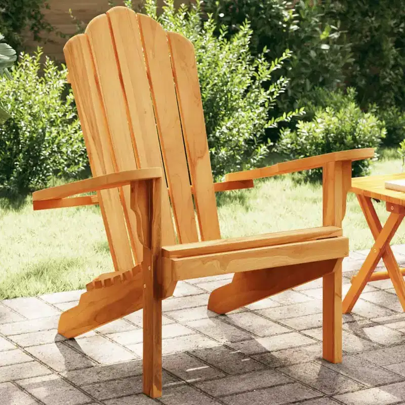 vidaXL Adirondack Chair 2 pcs 78 x 77 x 95 cm Solid Teak Wood
