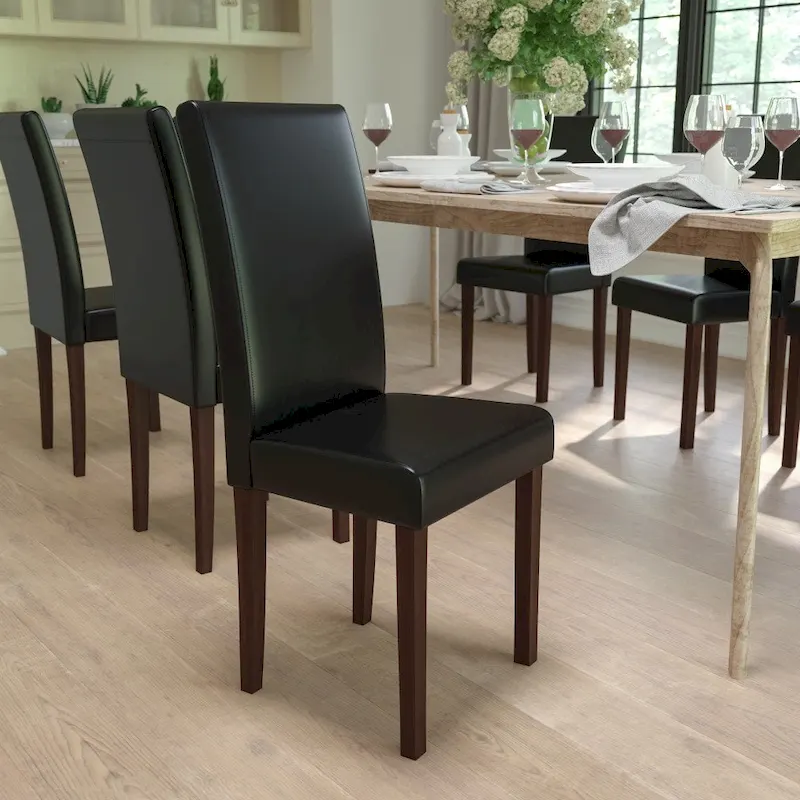 Upholstered Wood Parsons Chair (2-Pack) - 19W x 21.5D x 40H