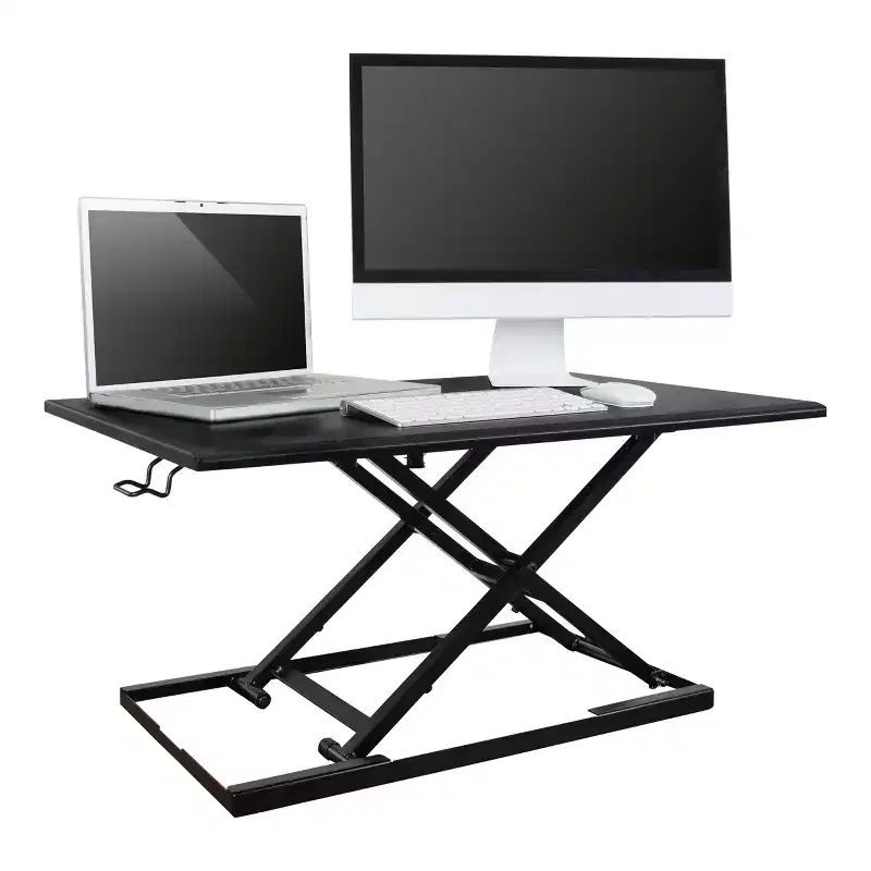 Stand Up Desk Store AirRise Adjustable Height Standing Desk Converter Monitor Stand