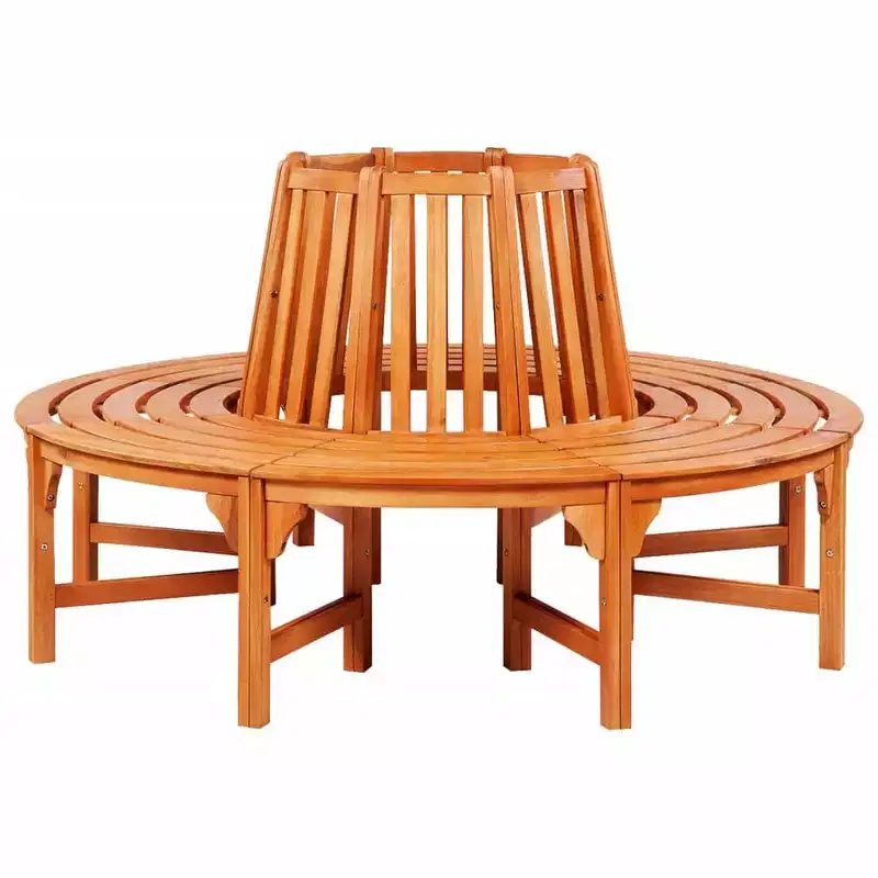 vidaXL Garden Bench Brown (wood colour) Eucalyptus tropical hardwood