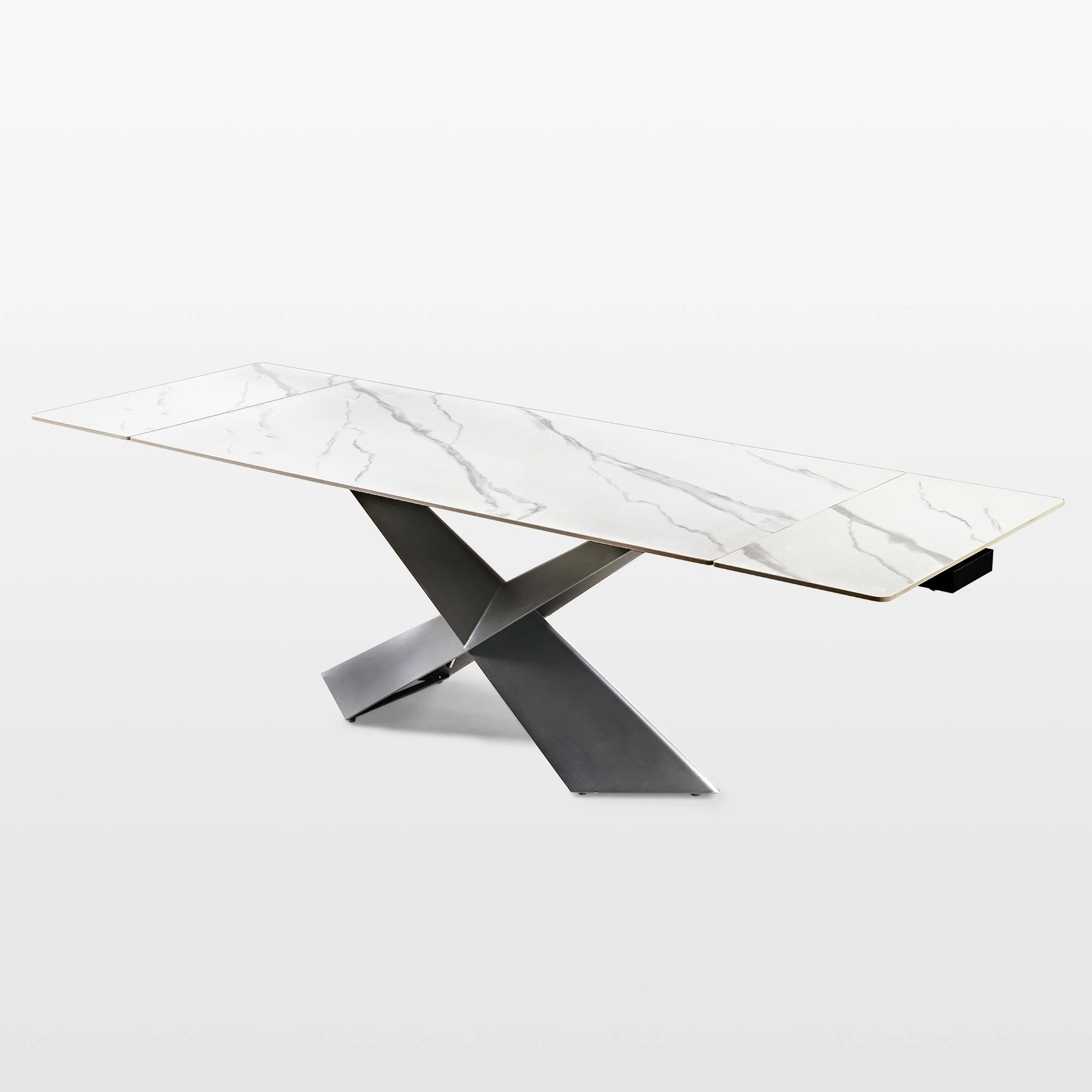 Oval Dining Table with Upholstered Bench, Gray