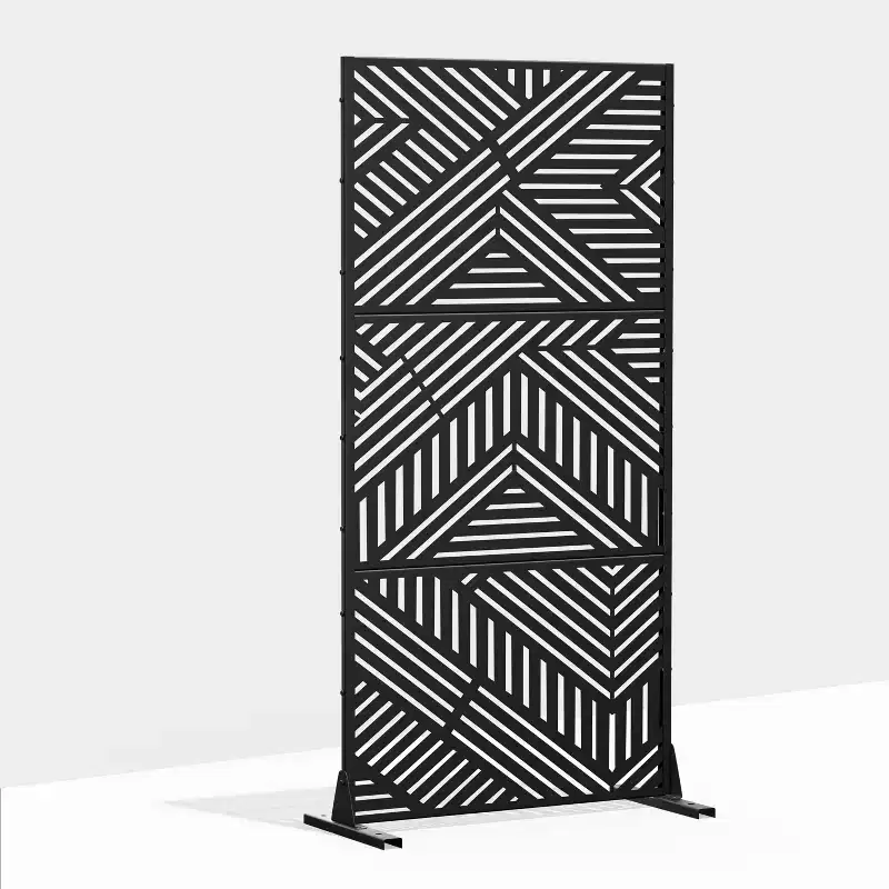 Metal Outdoor Privacy Screen Freestanding Patio Decorative Screens