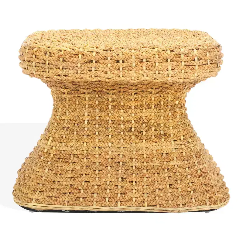 Caprianna Woven Waterhyacinth Accent Table - CWK2010 - Natural - Safavieh Couture