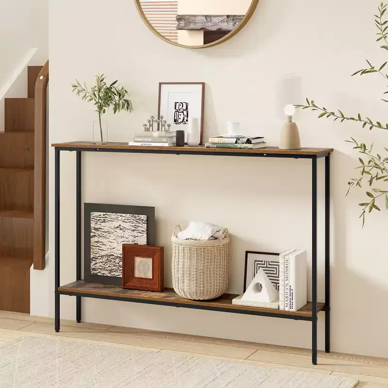 Wood Narrow Console Table 44