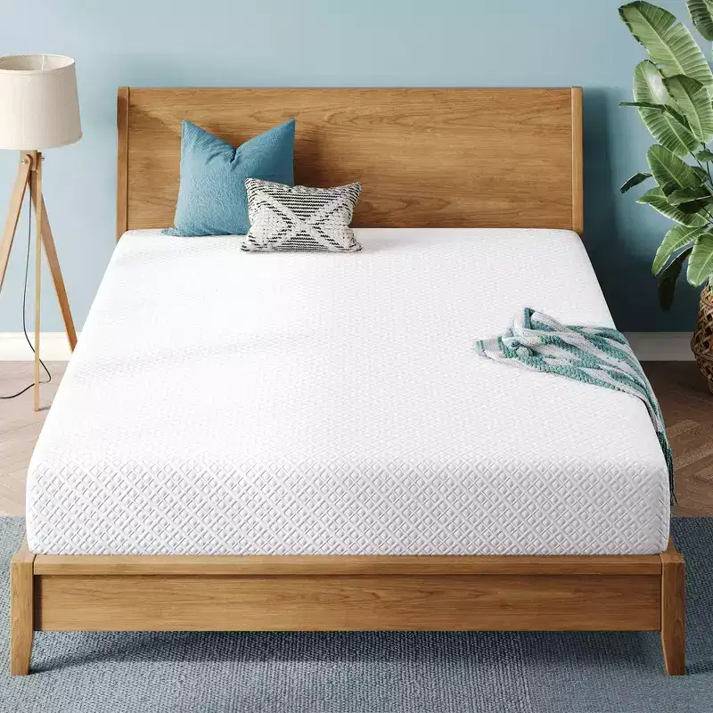 Greenstell Mattress, Cooling Gel Memory Foam Mattress, 2-Layer Bamboo Charcoal & Support Foam for Sleep Comfort