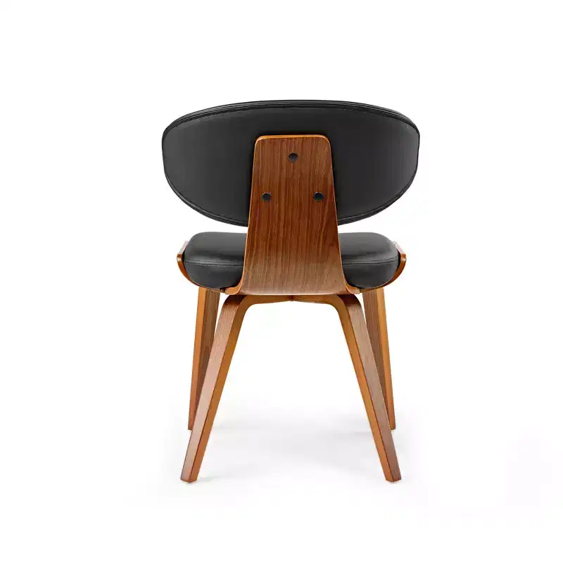 Upholstered Dining Side Chairs Set of 2, Black