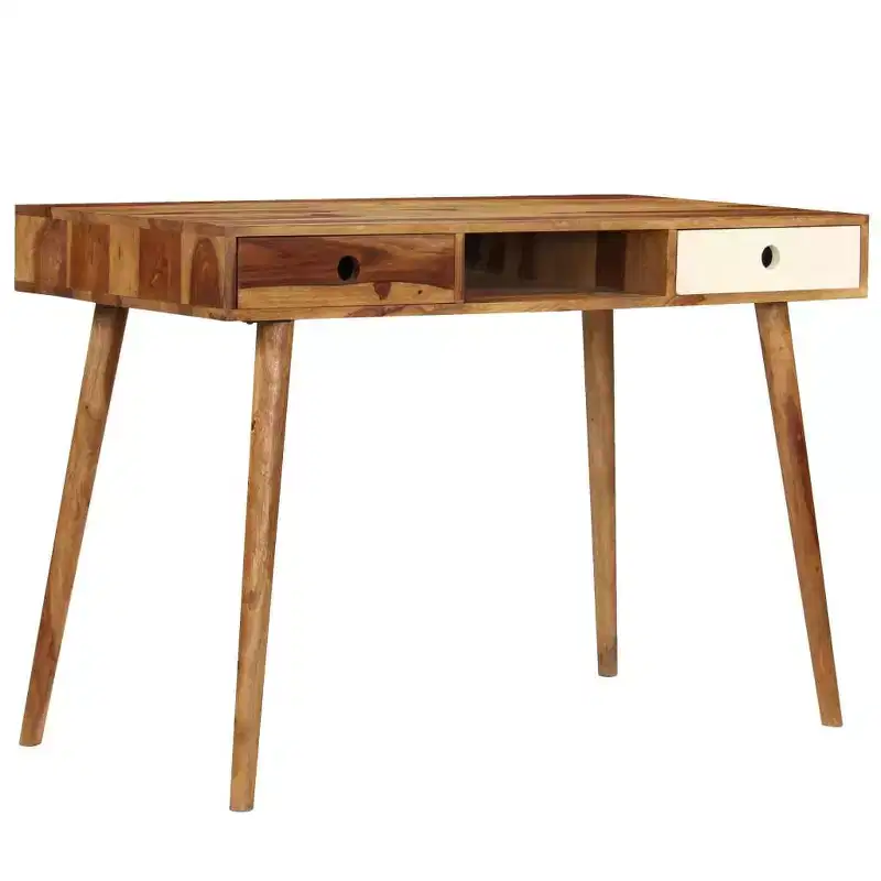Writing Desk 43.3x21.7x29.9 Solid Acacia Wood