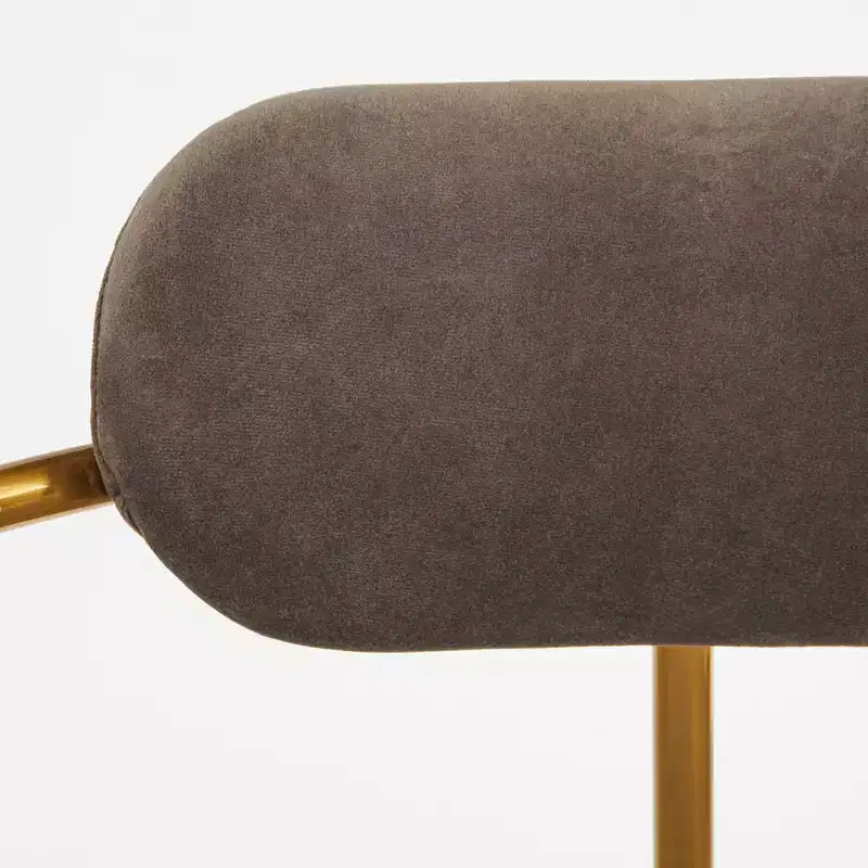 Buylateral Set of 2 Retro Velvet 24 Counter Height Barstools