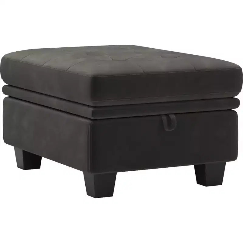 Belffin Modular Velvet Tufted Small Ottoman