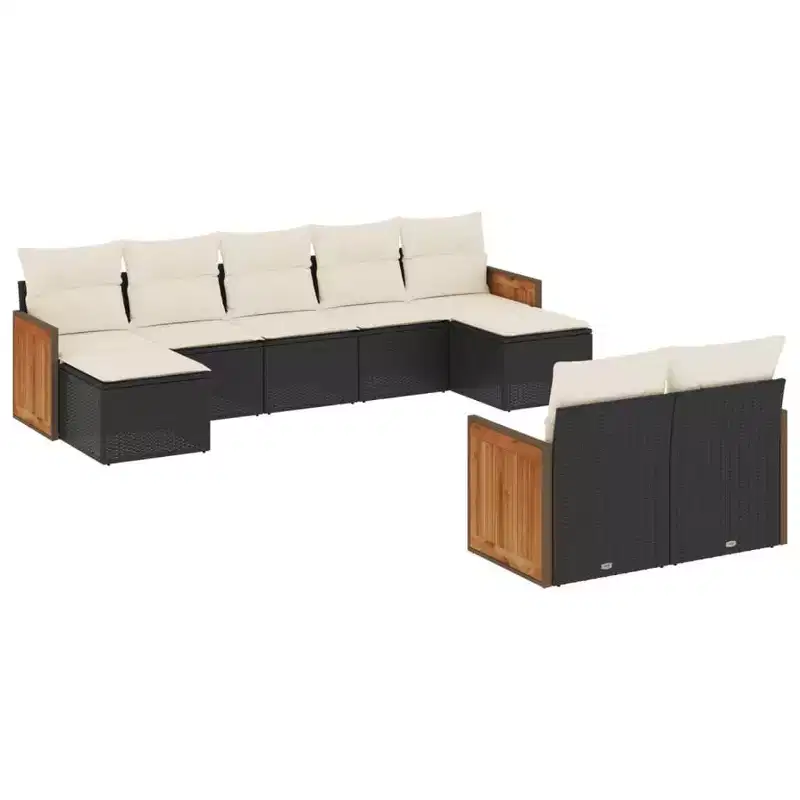 vidaXL Patio Sofa Set PE Rattan Set UV-resistant materials