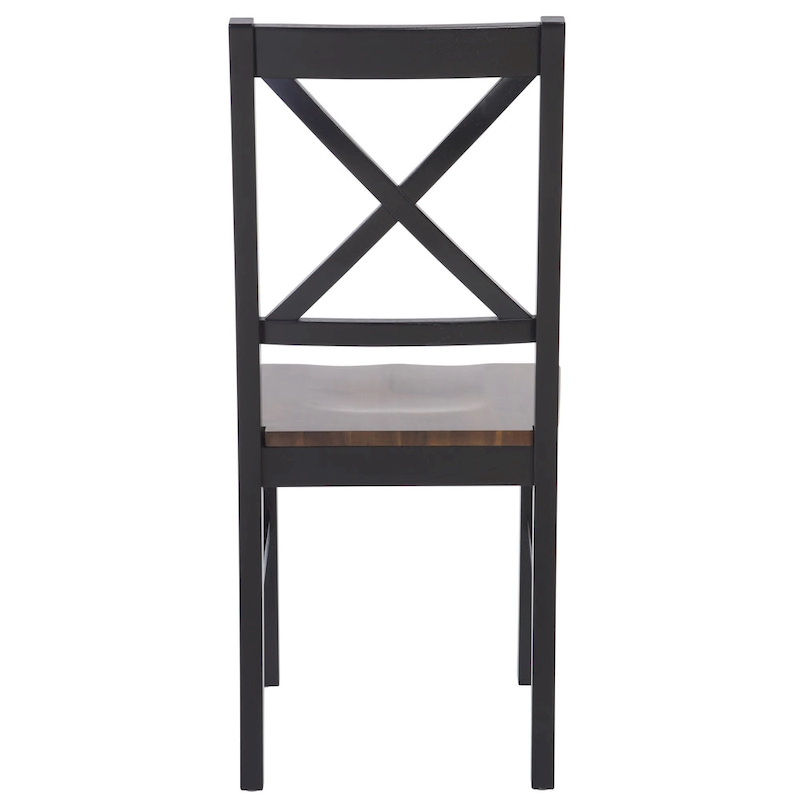 SAFAVIEH Concetta White/Natural Dining Chair - 17.5 W x 19.5 L x 37 H - 18W x 20D x 37H