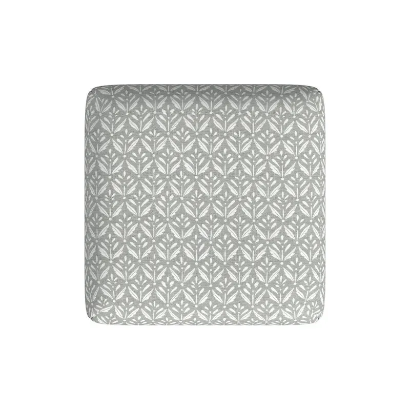 Backless Industrial Metal Counter Stool, 24in Seat Height, Textured Weave Fabric, Black Finish