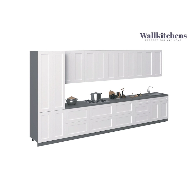 Kitchen Celestial Collection White Matte Color Base Size 15Ft Wide - 182x24