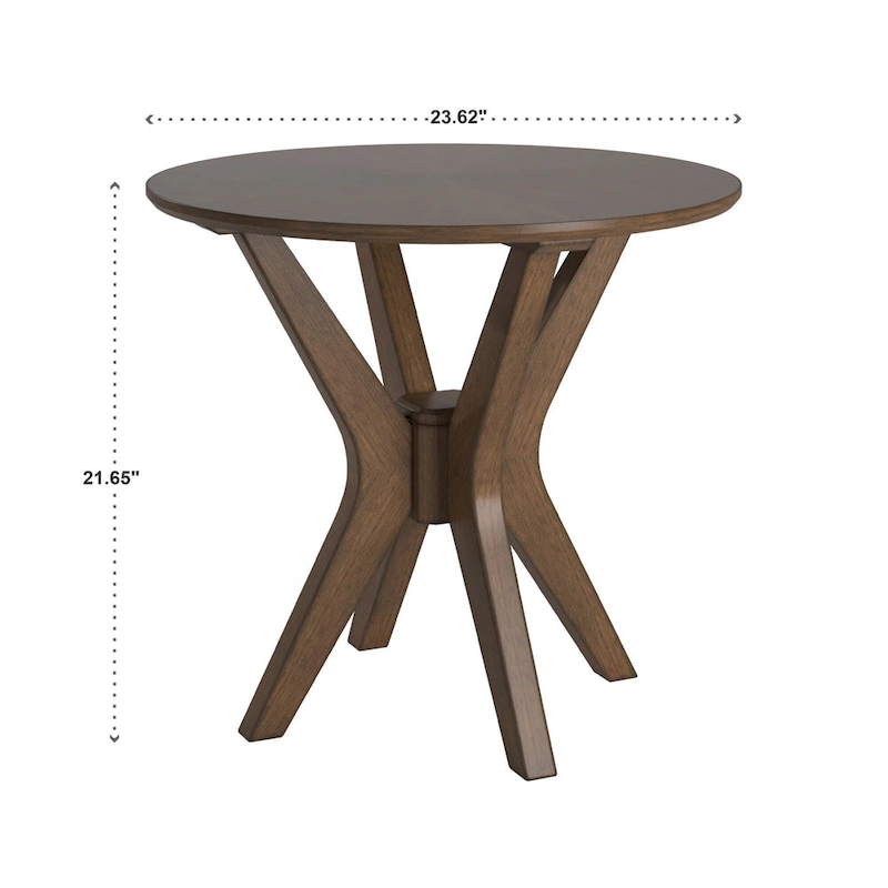 Rondo Mid-Century Walnut Finish Tables by iNSPIRE Q Modern