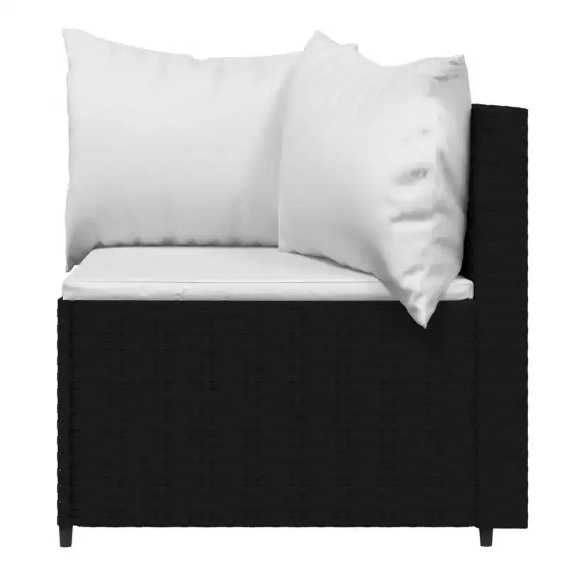 vidaXL Patio Furniture Set Modern Lounge Set with Cushions Poly Rattan