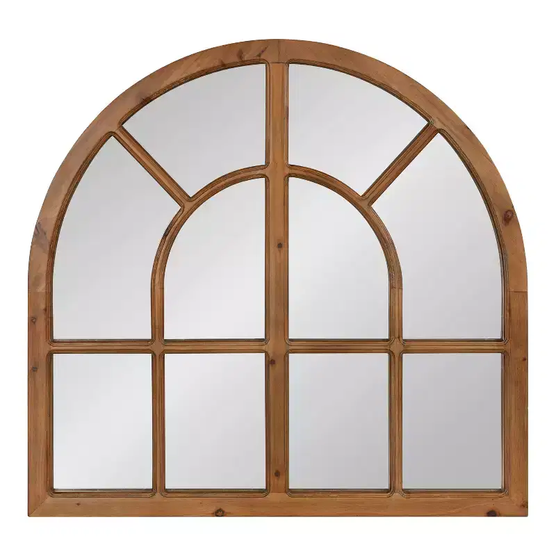 Kate and Laurel Boldmere Wide Arch Windowpane Mirror