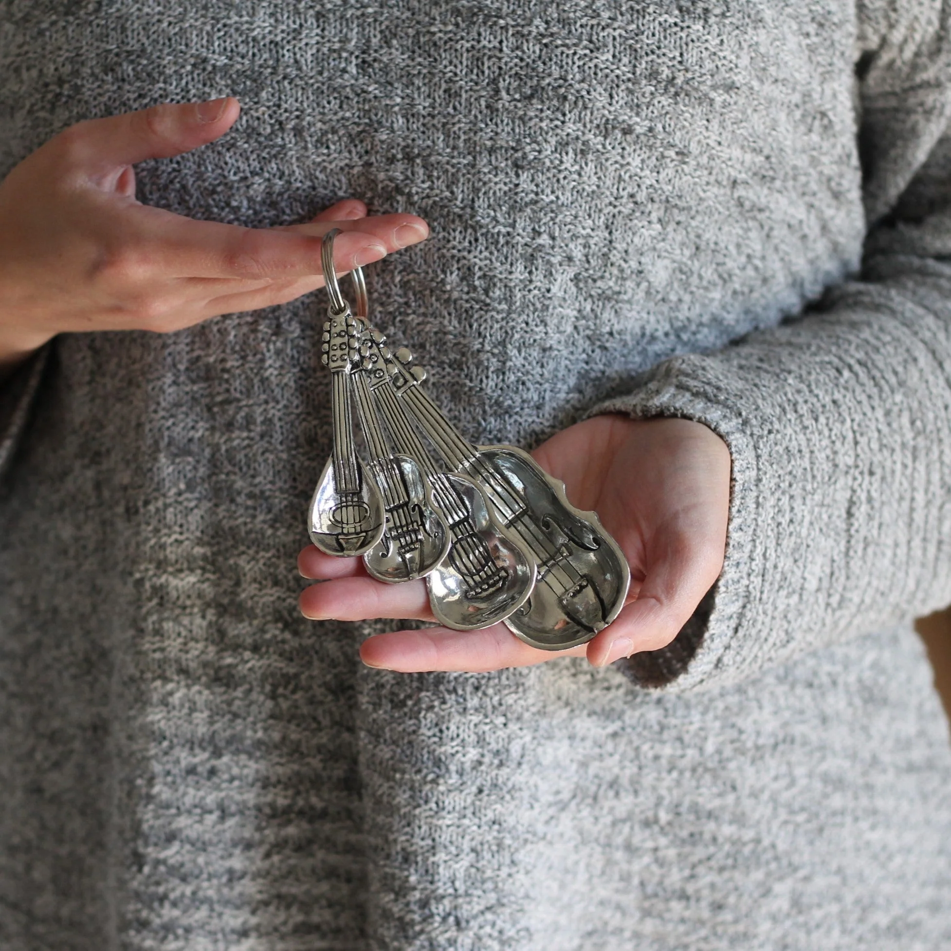 Handmade Pewter Instruments Measuring Spoons