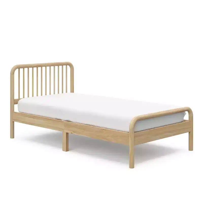 Porto Twin Bed Frame, Classic Kids Bed with Sturdy Wood Construction