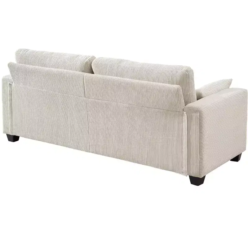 Modern Fabric Upholstered Loveseat with Removable Covers