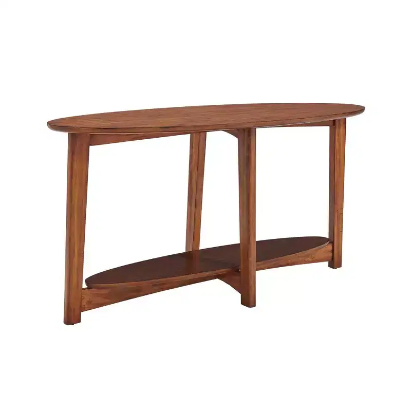 Mid Century Modern Console Table, Chestnut, 60