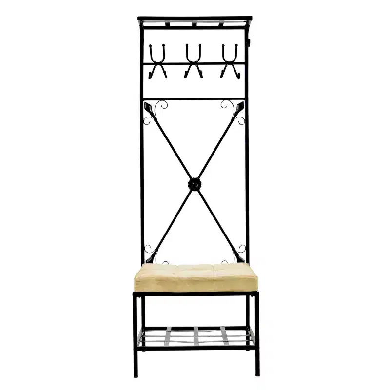 Freestanding Entryway Hall Tree Bench with Storage