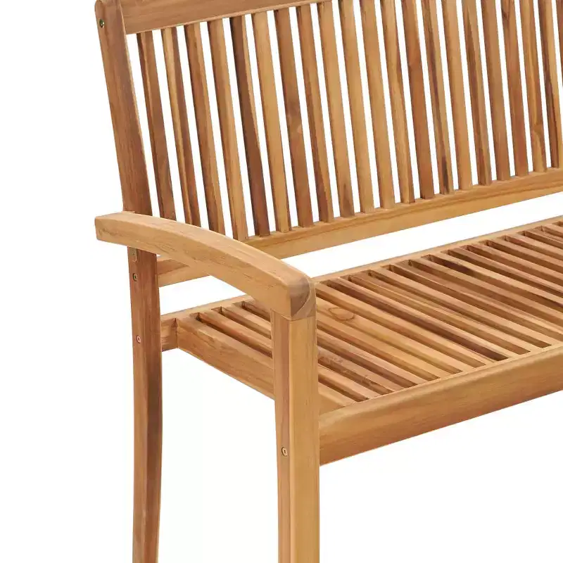Garden Bench Teak wood Solid Teak Wood Medium Stackable