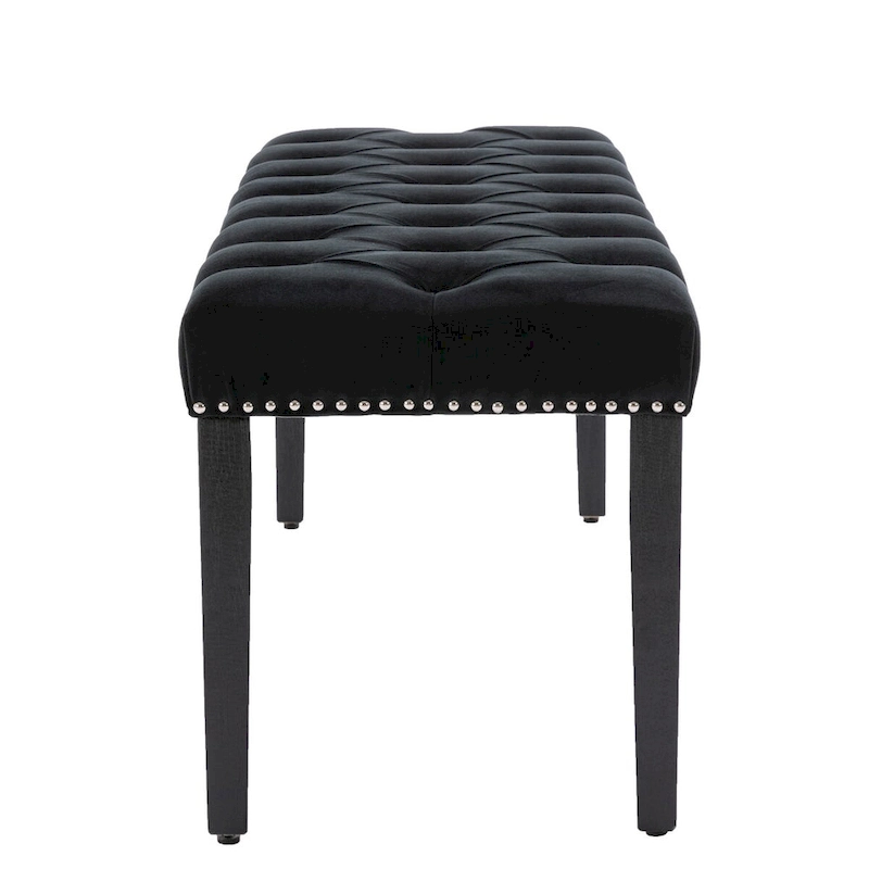 Upholstered Tufted Bench Ottoman Footrest Stool Accent Bench