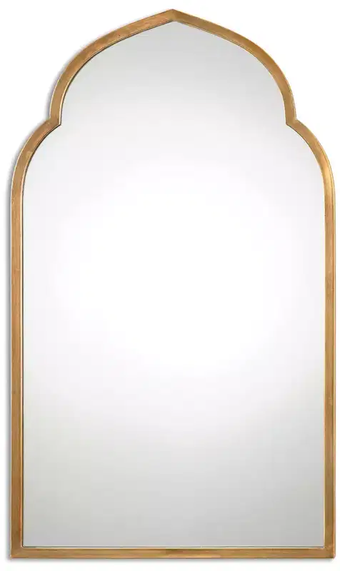 Uttermost Kenitra 40 x 24 Moroccan Arch Top Gold Wall Mirror