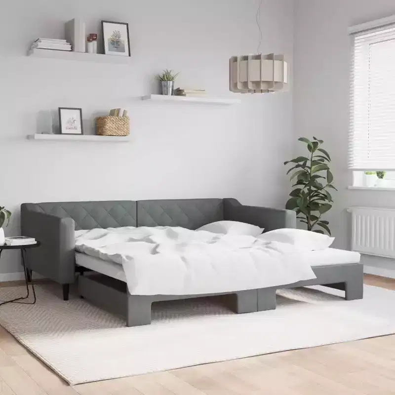 Daybed with Trundle - Dark Gray