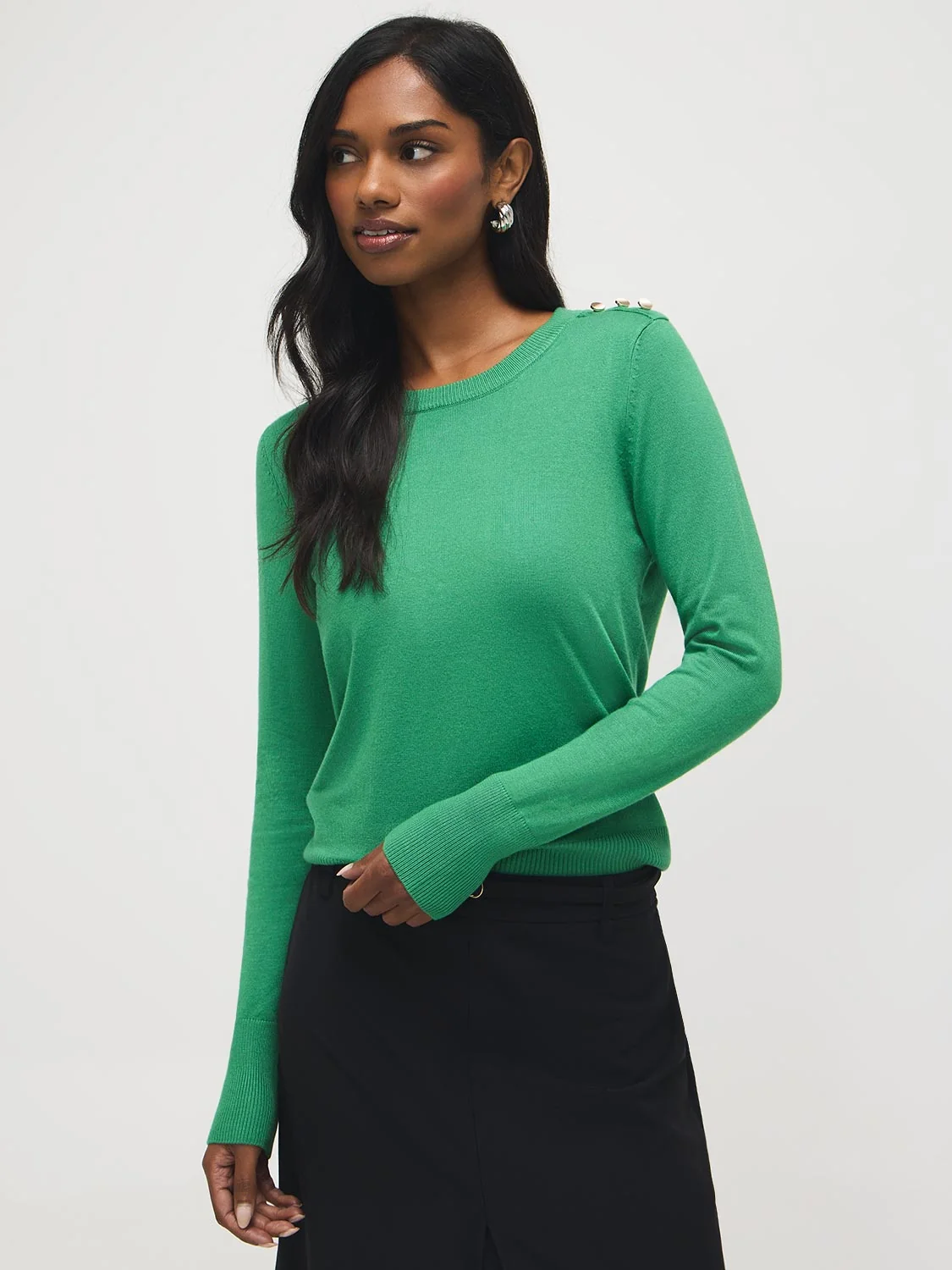 Round Neck Long Sleeve Sweater