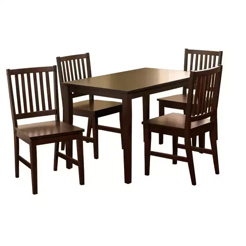 Buylateral 5pc Contemporary Shaker Rectangular Dining Set