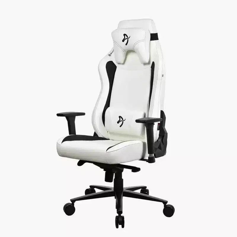 Arozzi Vernazza XL Soft PU Leather Gaming and Office Chair with Adjustable Lumbar and Neck Support White