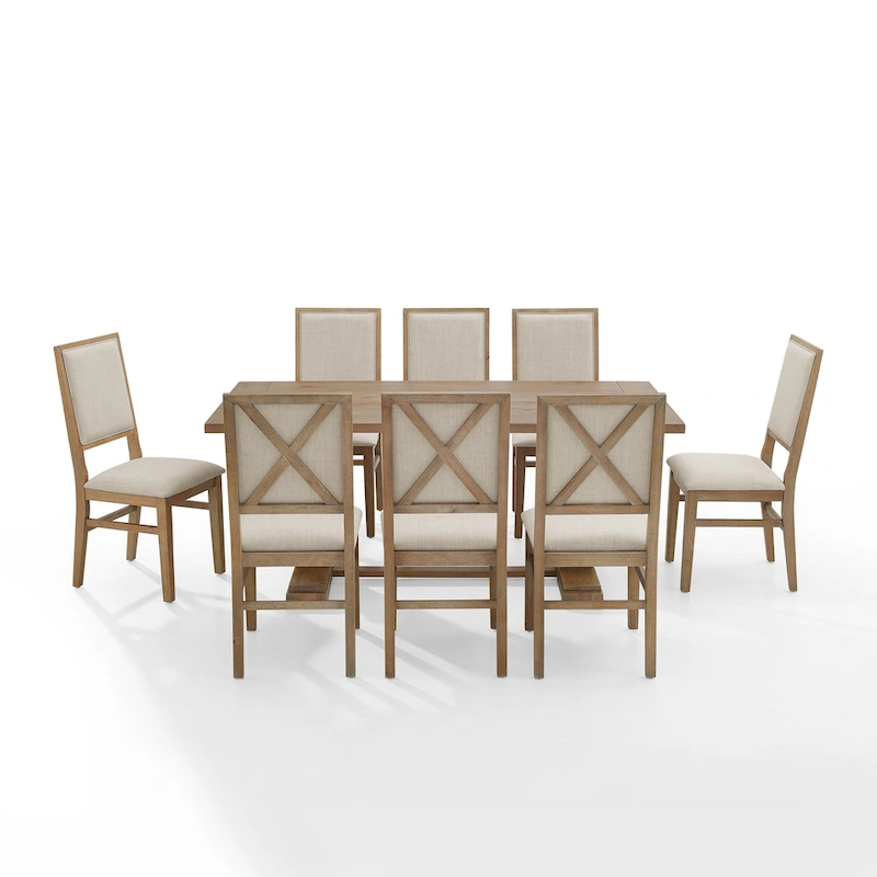 Crosley Joanna 9-piece Rustic Dining Set