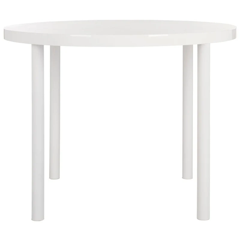 SAFAVIEH Janell White Dining Table - 39.4 x 39.4 x 30 - 39.4 x 39.4 x 30 - 39Wx39Dx30H