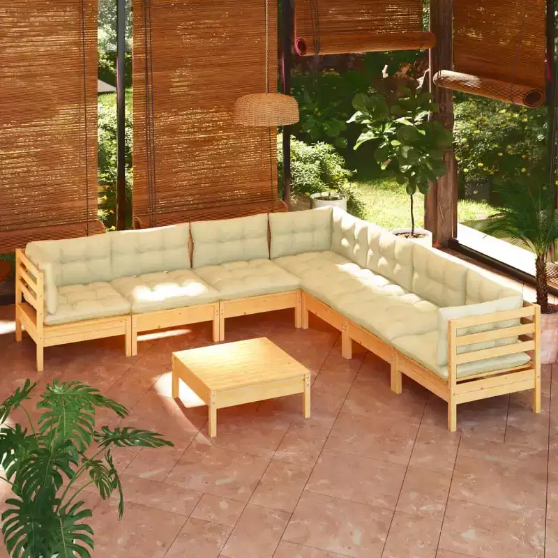 vidaXL Outdoor Lounge Set with Cushions in Various Colors